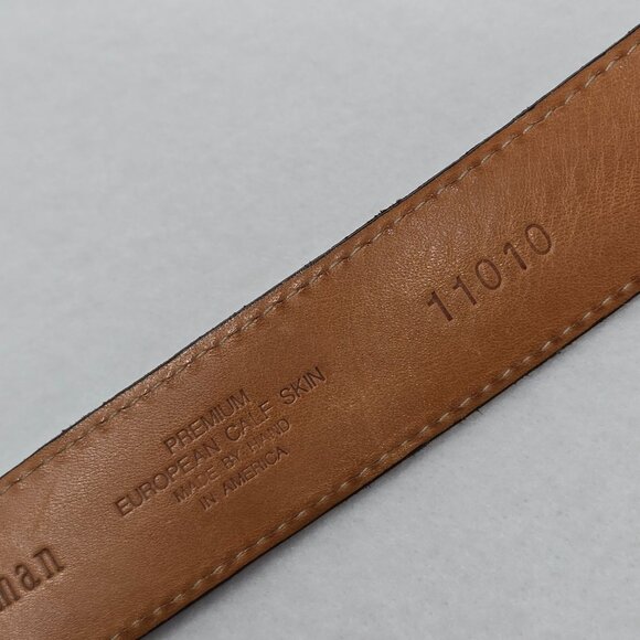 Martin Dingman Belt Mens Sz 40 Premium European Calfskin Black Leather - Picture 8 of 16